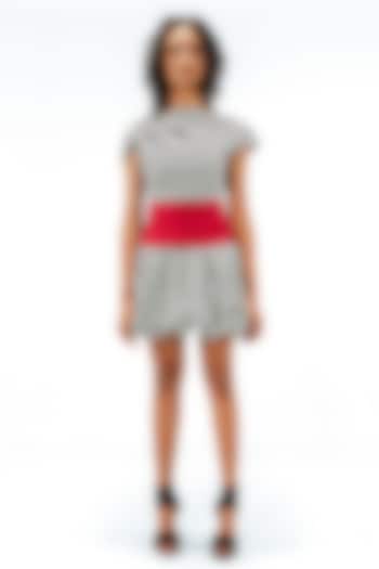 Multi-Colored Cotton Stripe Printed Mini Vacation Dress by Leh at Pernia's Pop Up Shop