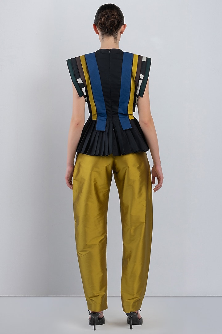 Multi-Colored Viscose & Polyester Top by LEH STUDIOS at Pernia's Pop Up Shop