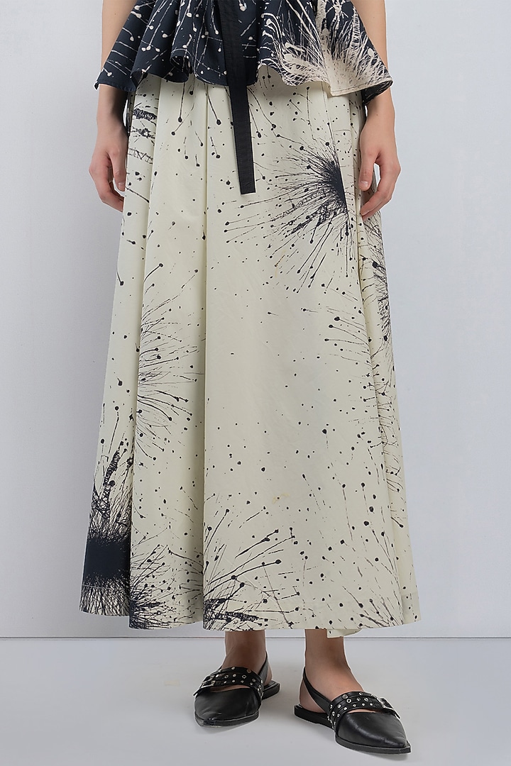 Black & Ivory Cotton Shift Vacation Dress by LEH STUDIOS at Pernia's Pop Up Shop