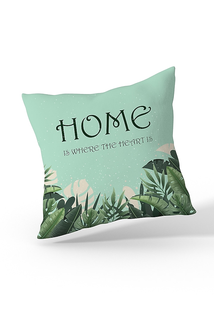 Gradient Green Cotton Printed Cushion Covers (Set of 5) by LEHER at Pernia's Pop Up Shop