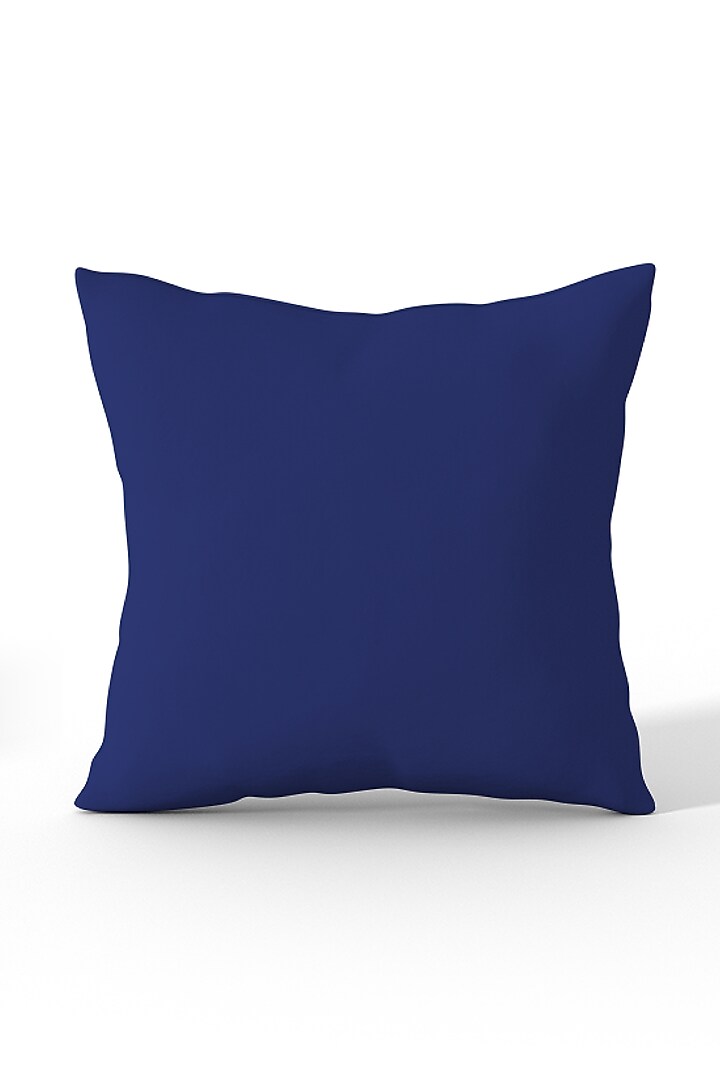 Shady Blue Cotton Cushion Covers (Set of 3) by LEHER at Pernia's Pop Up Shop