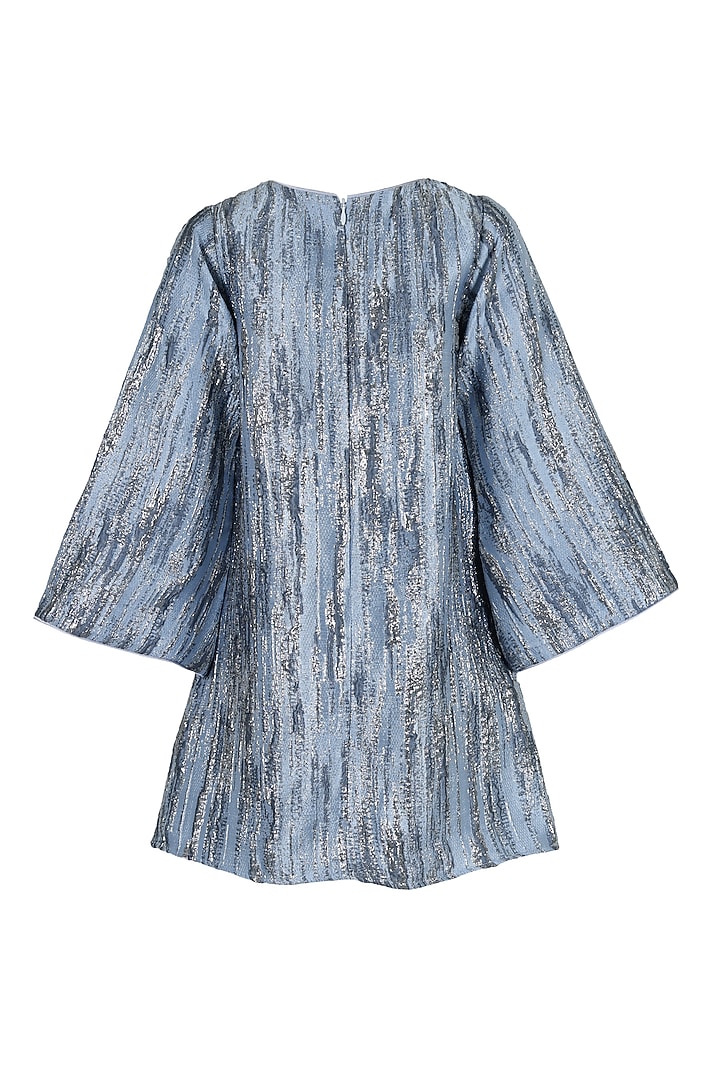 Blue Polyester A-Line Dress For Girls by Les Petits at Pernia's Pop Up Shop
