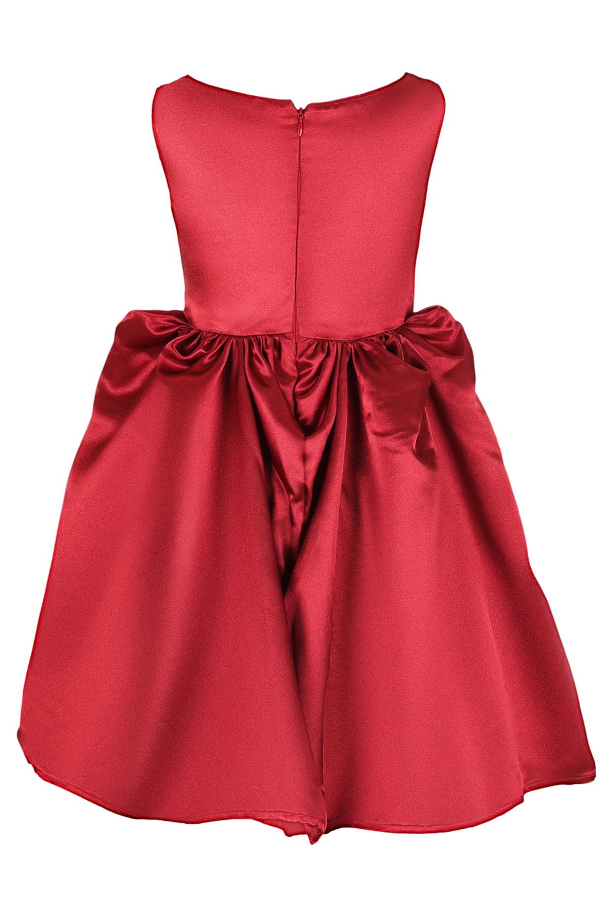 Girls shops red satin dress