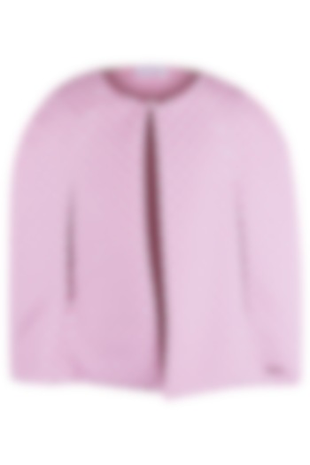 Pink Printed Cape For Girls by Les Petits