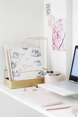Gold Iron Book Holder by Lets Elevate
