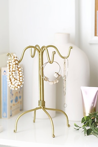 Gold Iron Accessory Stand by Lets Elevate