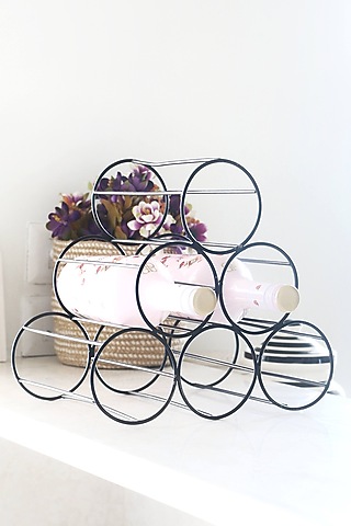 Black Iron Wine Holder by Lets Elevate