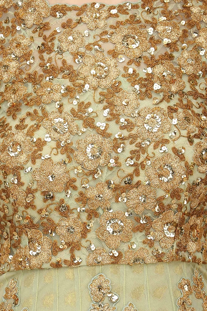 Anasa - Mint Green High-Low Anarkali main image 1