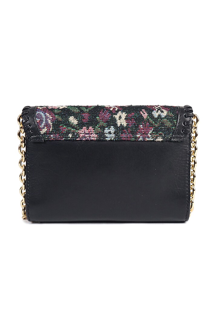 Black Leather Crossbody Shoulder Bag by The Leather Garden at Pernia's Pop Up Shop