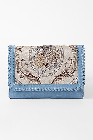 Powder blue Leather Crossbody Shoulder Bag by The Leather Garden