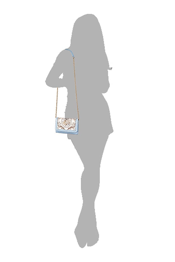 Powder blue Leather Crossbody Shoulder Bag by The Leather Garden at Pernia's Pop Up Shop