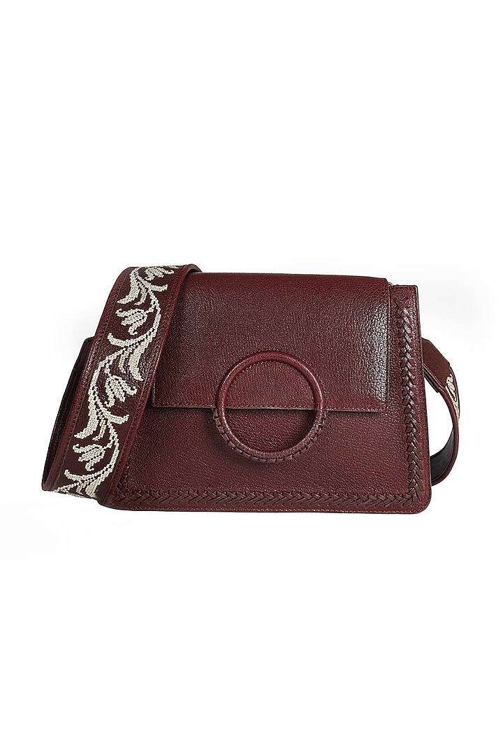 Sangria Embroidered Crossbody Bag by The Leather Garden