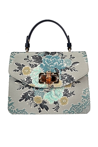 Pigeon Blue Vintage Shoulder Bag by The Leather Garden