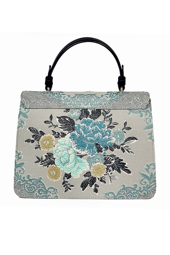 Pigeon Blue Vintage Shoulder Bag by The Leather Garden at Pernia's Pop Up Shop