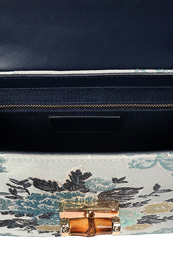 Pigeon Blue Vintage Shoulder Bag by The Leather Garden at Pernia's Pop Up Shop