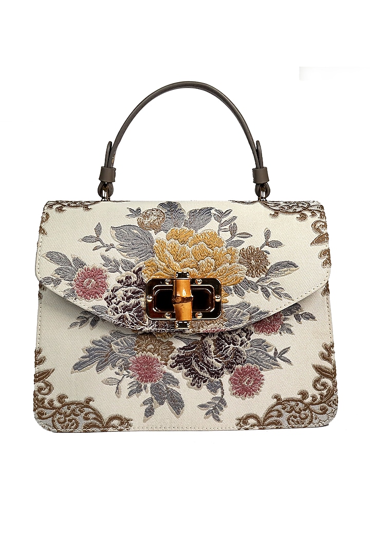 Ivory Vintage Shoulder Bag by The Leather Garden at Pernia's Pop Up Shop