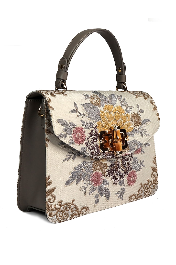 Ivory Vintage Shoulder Bag by The Leather Garden at Pernia's Pop Up Shop