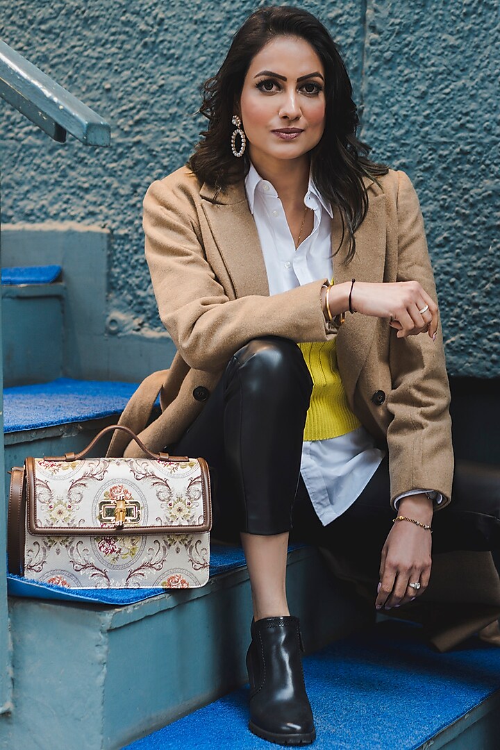 Chocolate Brown Vintage Shoulder Bag by The Leather Garden at Pernia's Pop Up Shop