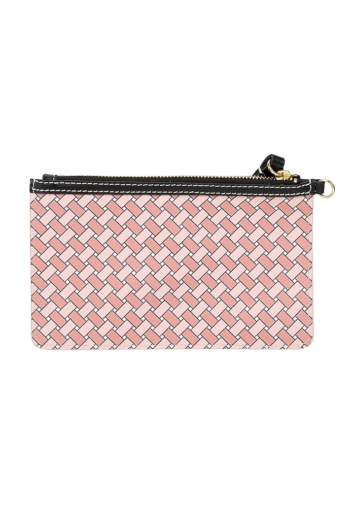 Flamingo Pink Jacquard & Leather Tote Bag by The Leather Garden at Pernia's Pop Up Shop