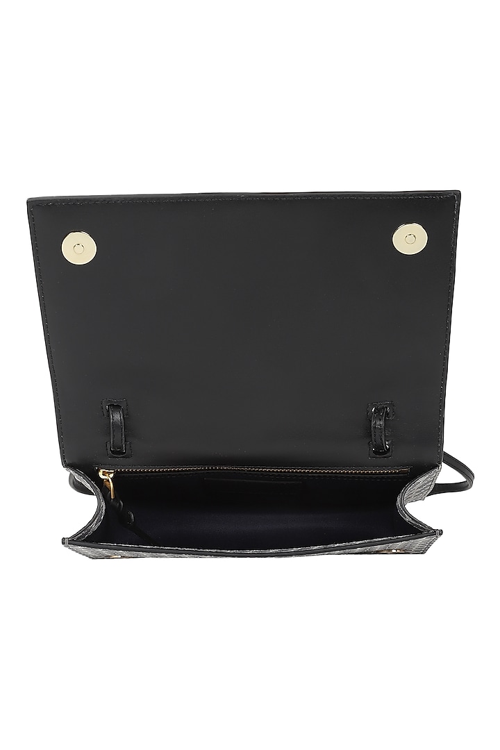 Ash Jacquard & Leather Shoulder Bag by The Leather Garden at Pernia's Pop Up Shop