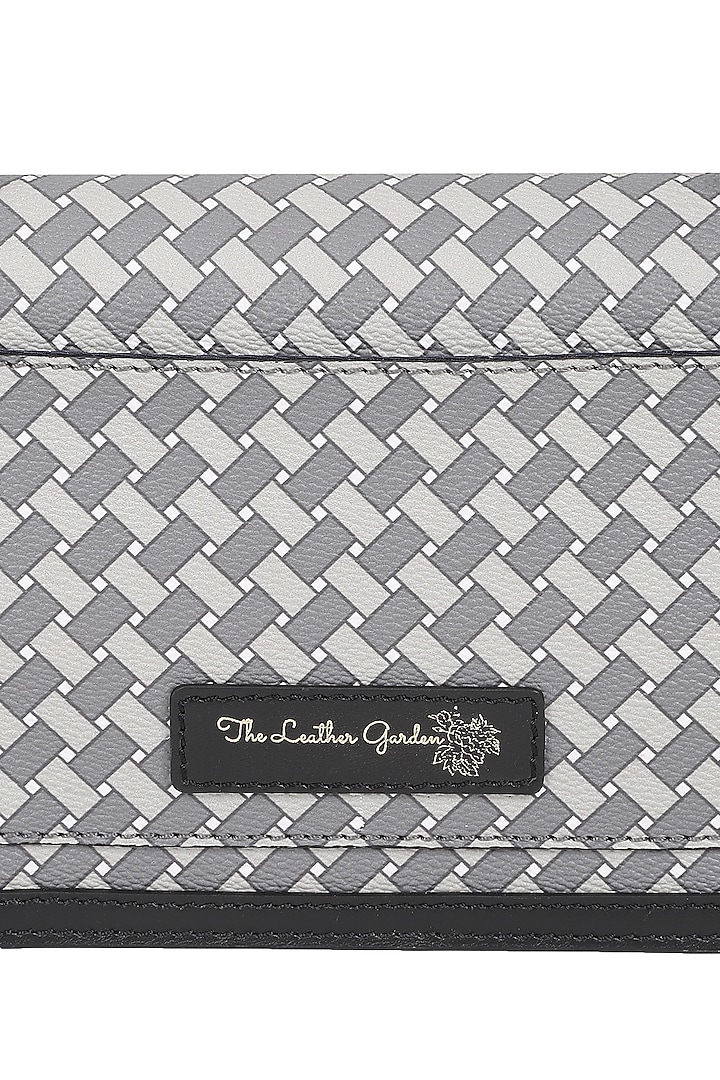 Ash Jacquard & Leather Shoulder Bag by The Leather Garden at Pernia's Pop Up Shop