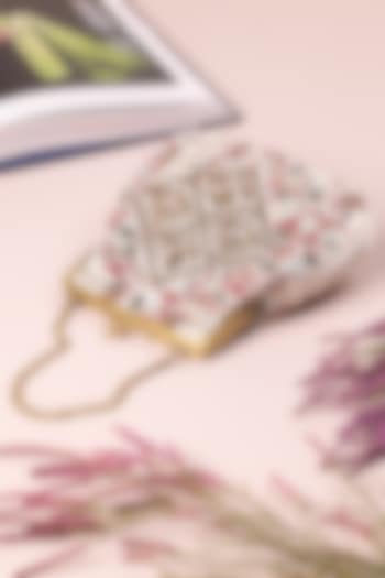 Multi-Colored Satin Embroidered Potli by The Leather Garden at Pernia's Pop Up Shop