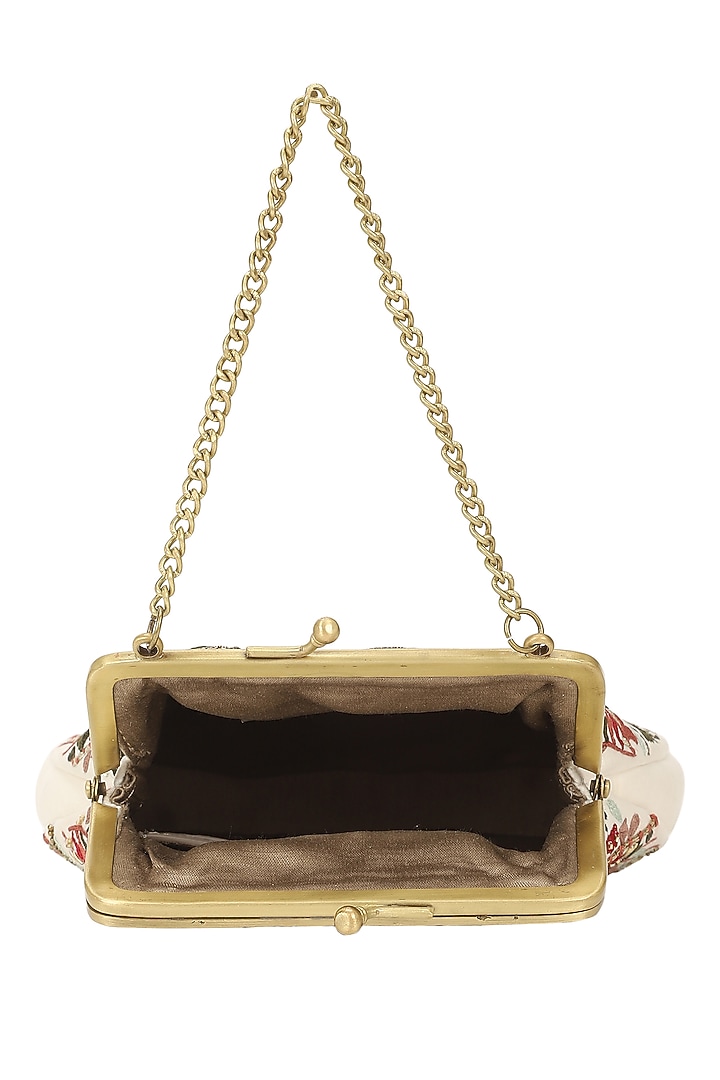 Multi-Colored Satin Embroidered Potli by The Leather Garden at Pernia's Pop Up Shop