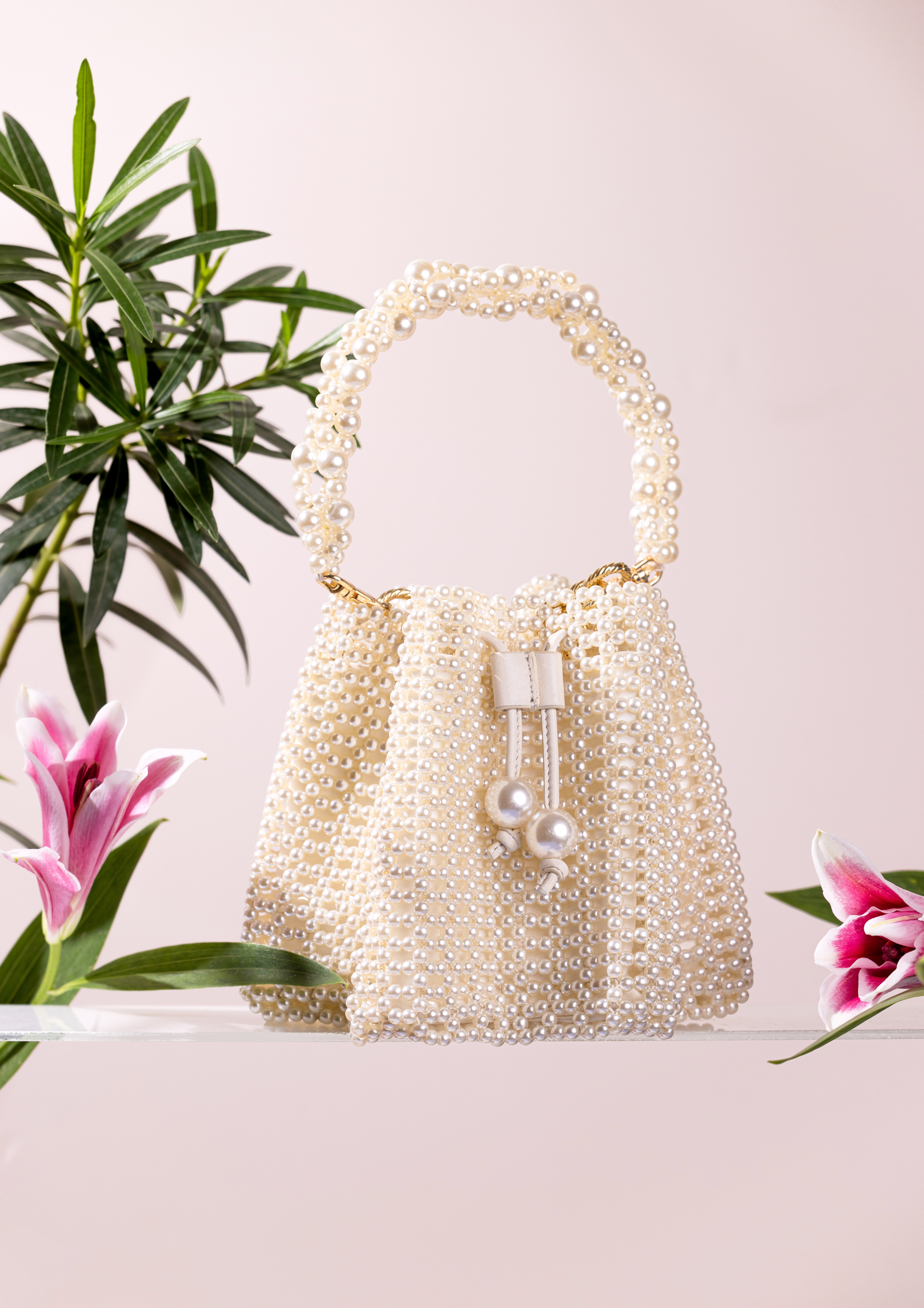 Ivory discount beaded bag