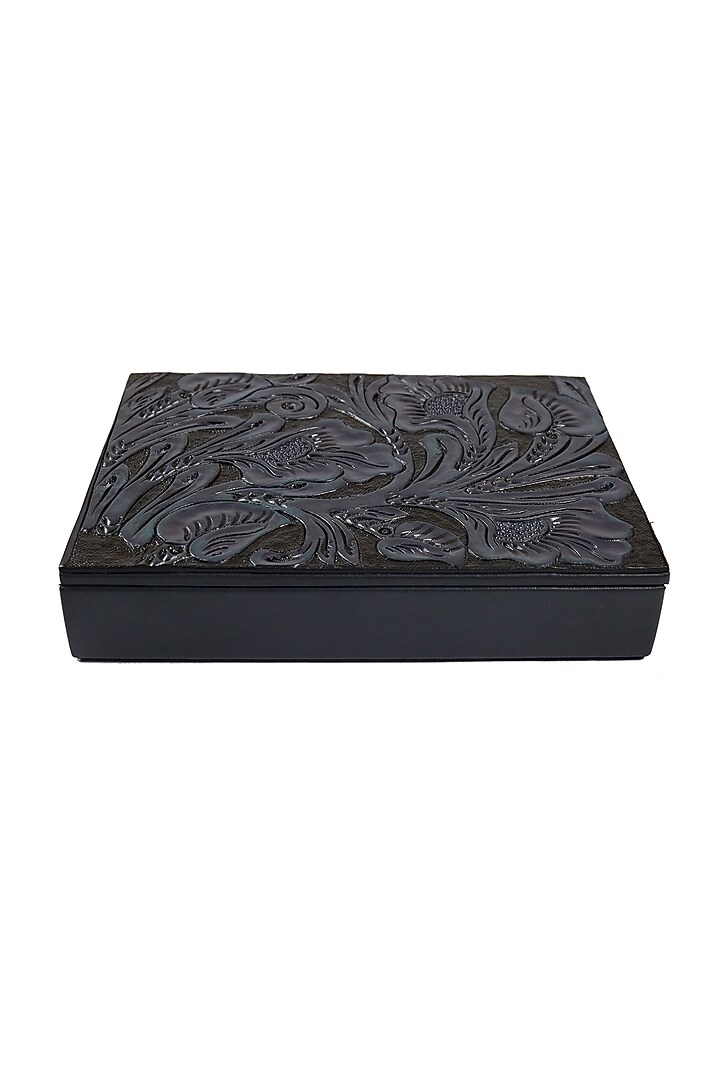 Indigo Leather Trunks & Storage Boxes by The Leather Garden Home & Living at Pernia's Pop Up Shop