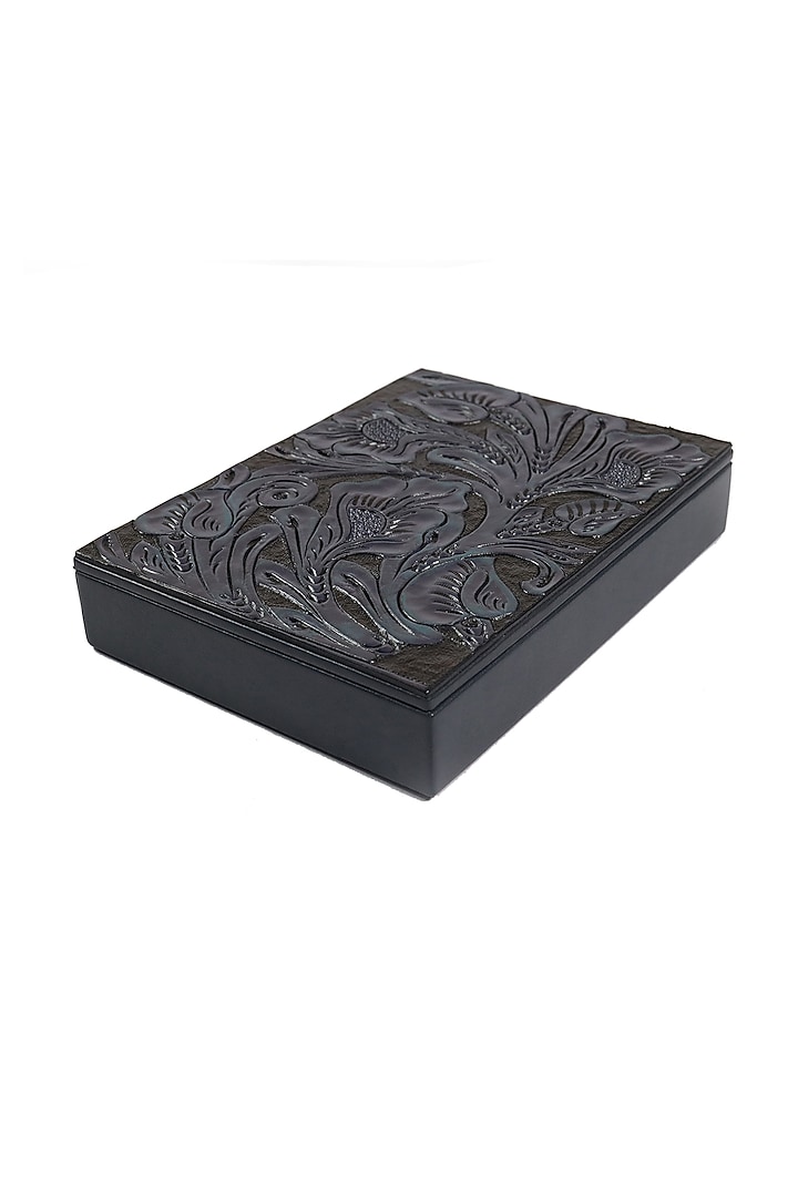 Indigo Leather Trunks & Storage Boxes by The Leather Garden Home & Living at Pernia's Pop Up Shop