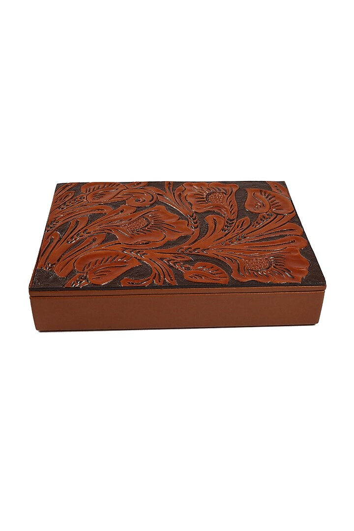 Whiskey Leather Trunks & Storage Boxes by The Leather Garden Home & Living at Pernia's Pop Up Shop