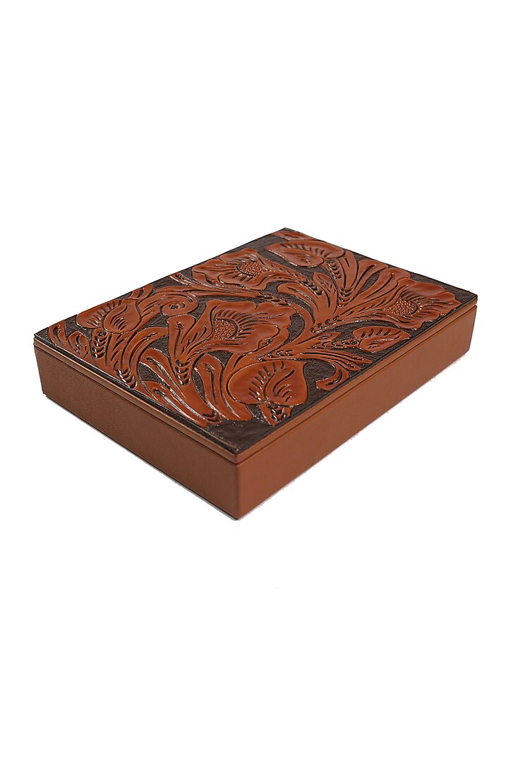 Whiskey Leather Trunks & Storage Boxes by The Leather Garden Home & Living at Pernia's Pop Up Shop