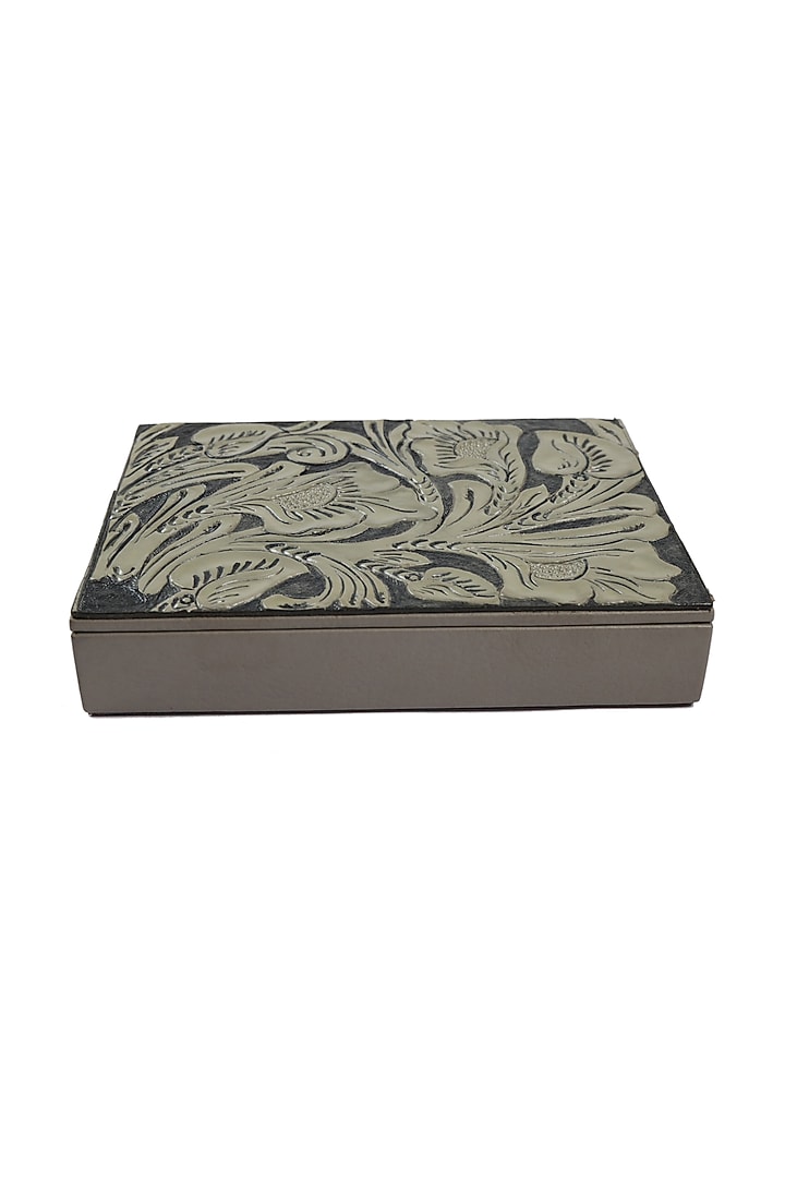 Slate Leather Trunks & Storage Boxes by The Leather Garden Home & Living at Pernia's Pop Up Shop
