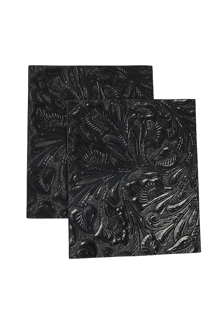 Indigo Leather Trivet by The Leather Garden Home & Living at Pernia's Pop Up Shop