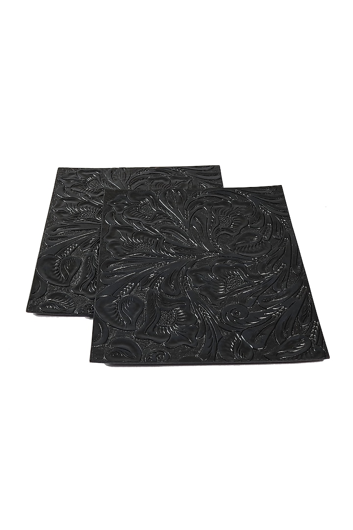 Indigo Leather Trivet by The Leather Garden Home & Living at Pernia's Pop Up Shop