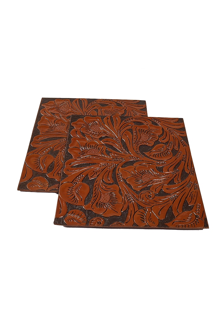 Whiskey Leather Trivet by The Leather Garden Home & Living at Pernia's Pop Up Shop