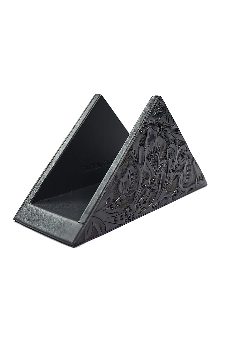 Indigo Leather Handcrafted Napkin Holder by The Leather Garden Home & Living at Pernia's Pop Up Shop