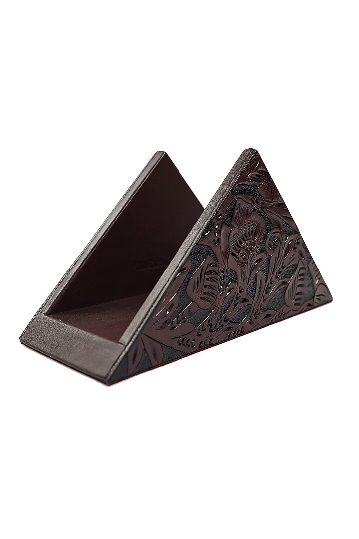 Sangria Leather Handcrafted Napkin Holder by The Leather Garden Home & Living at Pernia's Pop Up Shop