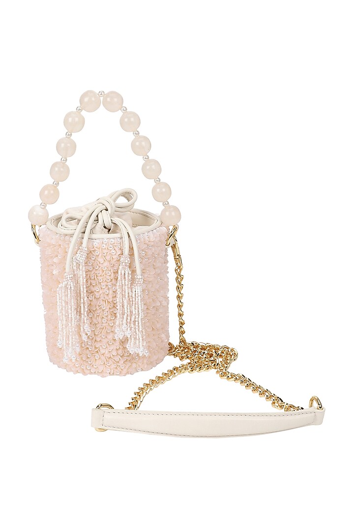 Blush Embellished Potli by The Leather Garden at Pernia's Pop Up Shop