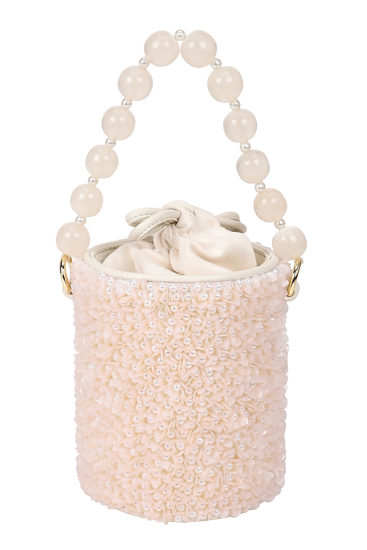 Blush Embellished Potli by The Leather Garden at Pernia's Pop Up Shop