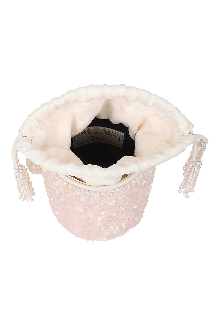 Blush Embellished Potli by The Leather Garden at Pernia's Pop Up Shop