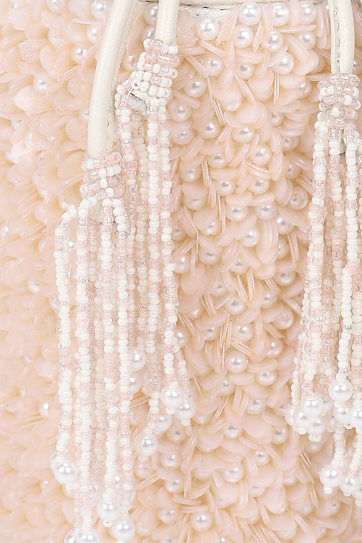 Blush Embellished Potli by The Leather Garden at Pernia's Pop Up Shop
