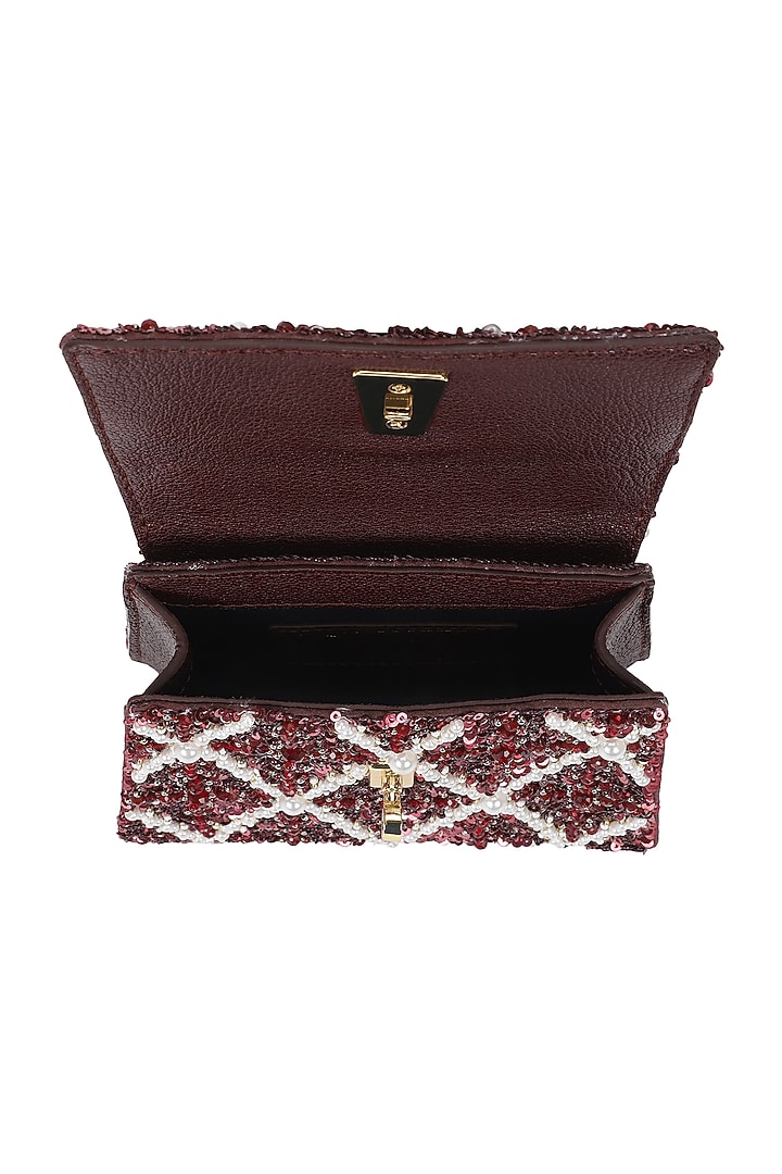 Sangria Embellished Mini Bag by The Leather Garden at Pernia's Pop Up Shop