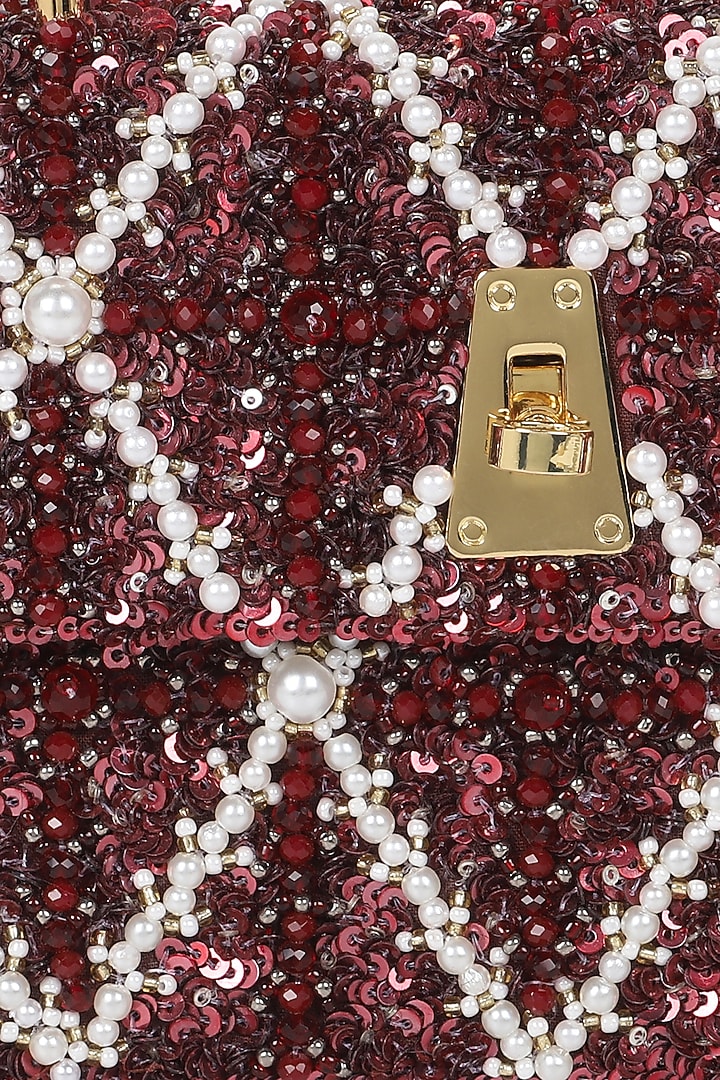 Sangria Embellished Mini Bag by The Leather Garden at Pernia's Pop Up Shop