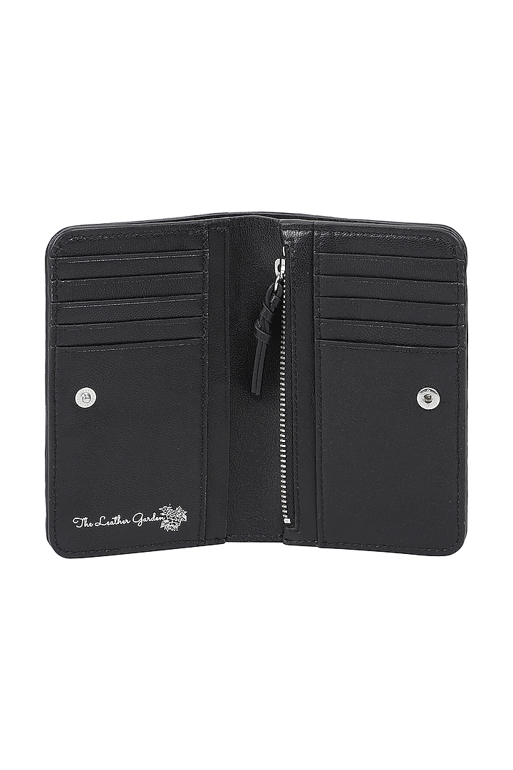 White & Black Embroidered Crossbody Bag by The Leather Garden at Pernia's Pop Up Shop