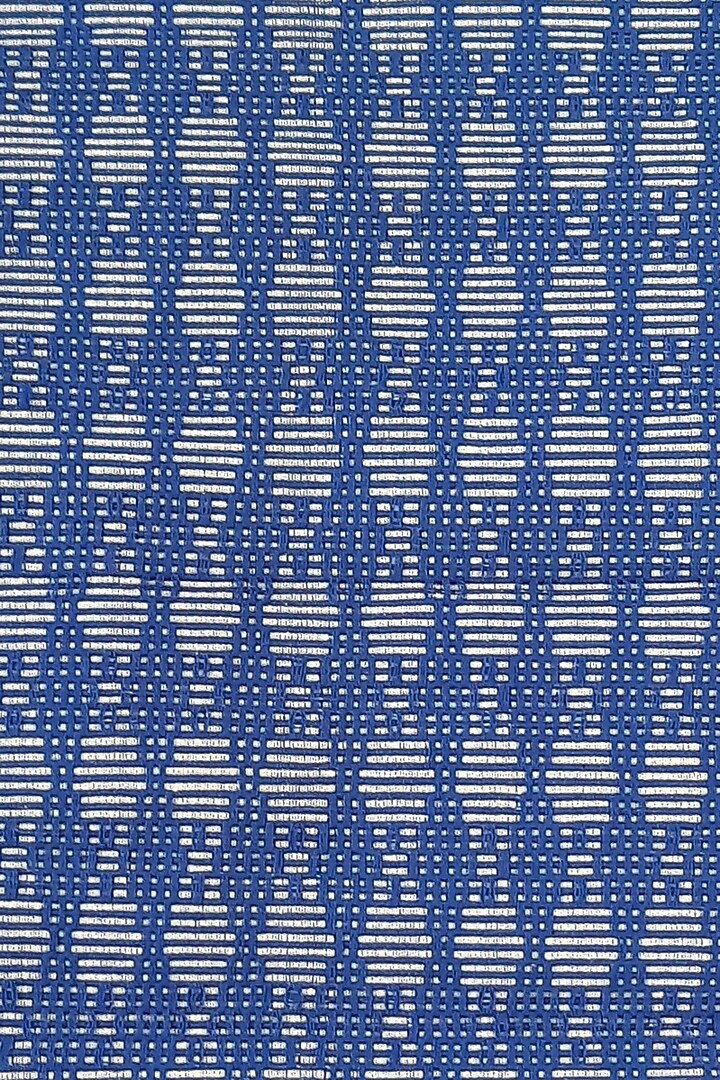 Blue Handwoven Cotton Table Runner by Lhusalu at Pernia's Pop Up Shop