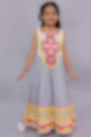 Multi-Colored Cotton Geometric Printed Jumpsuit For Girls by Lil Drama at Pernia's Pop Up Shop