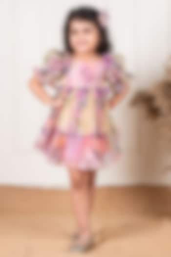 Multi-Colored Organza Dress For Girls by Li'l Angels at Pernia's Pop Up Shop