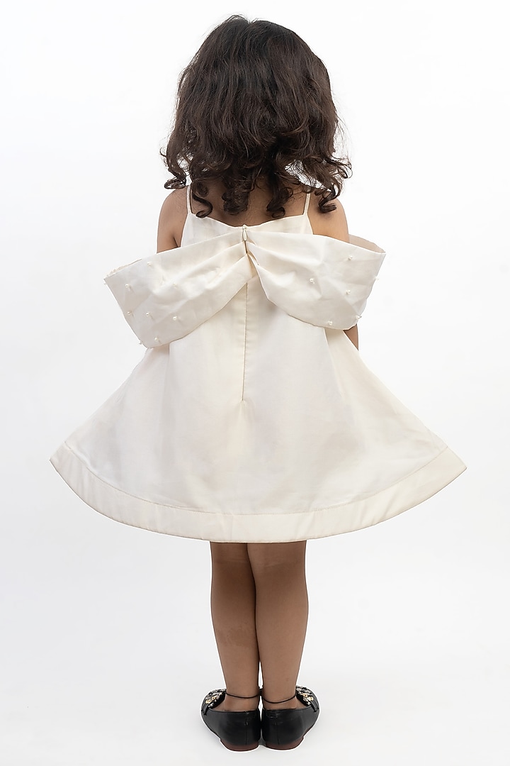White Silk Dress For Girls by Li'l Angels at Pernia's Pop Up Shop