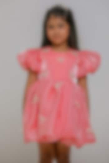 Peach Jimmy Choo Dress For Girls by Li'l Angels at Pernia's Pop Up Shop